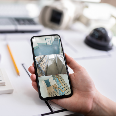 Lexington security camera feed on cell phone